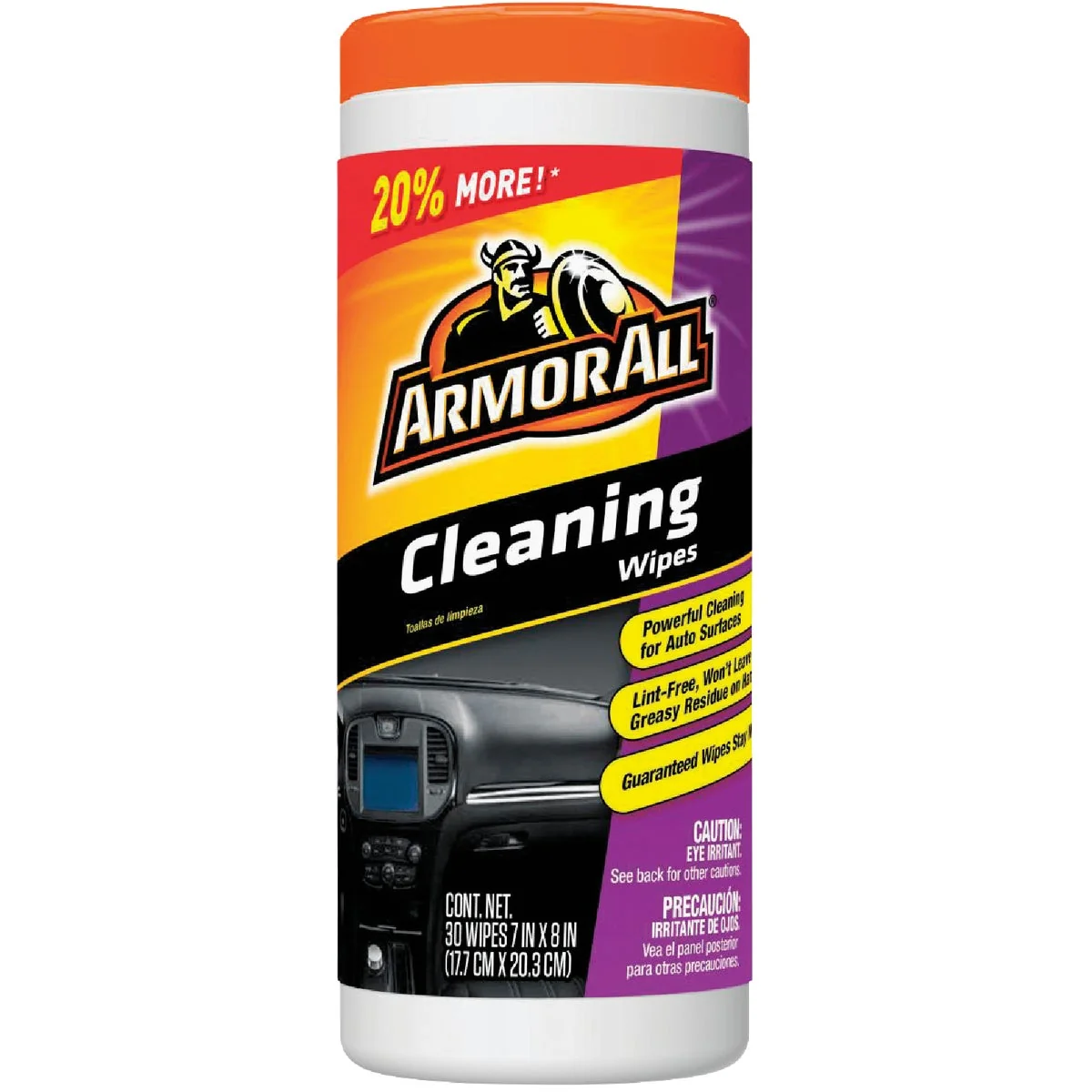 High-Grade Armor All Unscented 7 In. x 8 In. Multi-Purpose Cleaning Wipes 30-Count Trendy