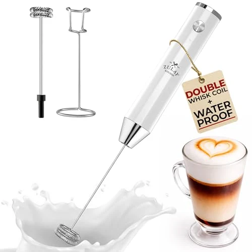 Contemporary Rechargeable Milk Frother Handheld Traditional