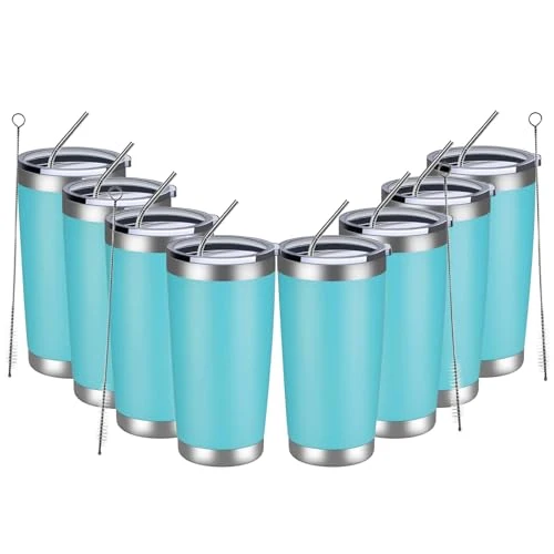 First-Class 20oz Tumbler 8 Pack Double Wall Vacuum Insulated Travel Mug Bulk 8 Count Fashionable