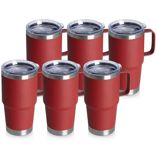 High-Grade 20oz Tumbler Bulk with Lid 6 Count Comfortable