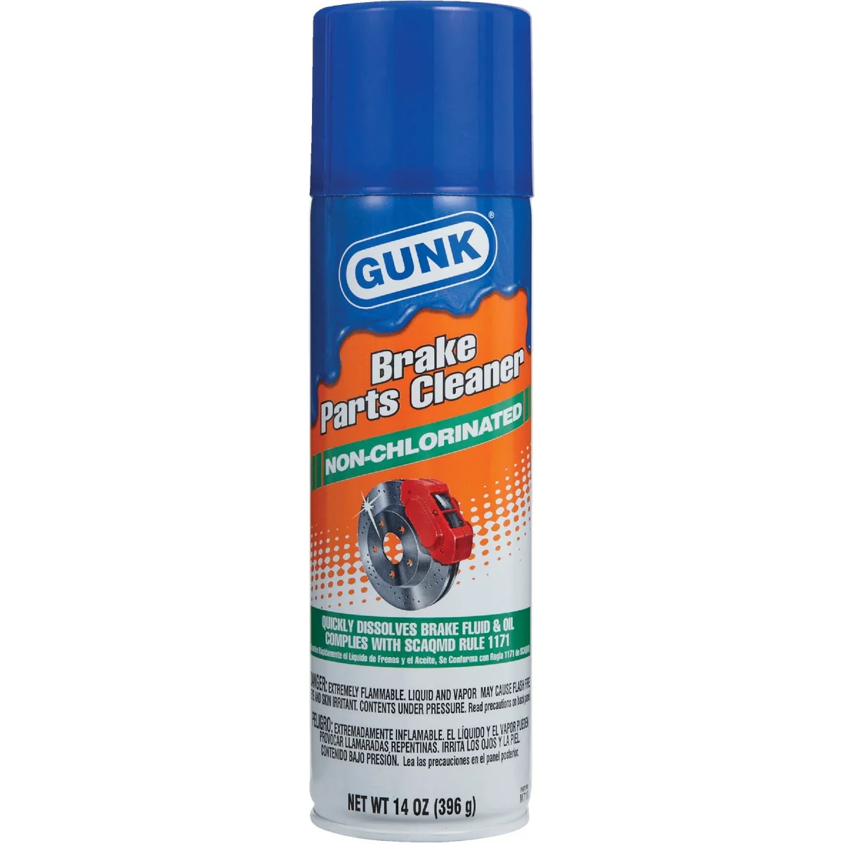 Sophisticated Gunk 14 Oz. Aerosol Non-Chlorinated Brake Parts Cleaner Minimalist
