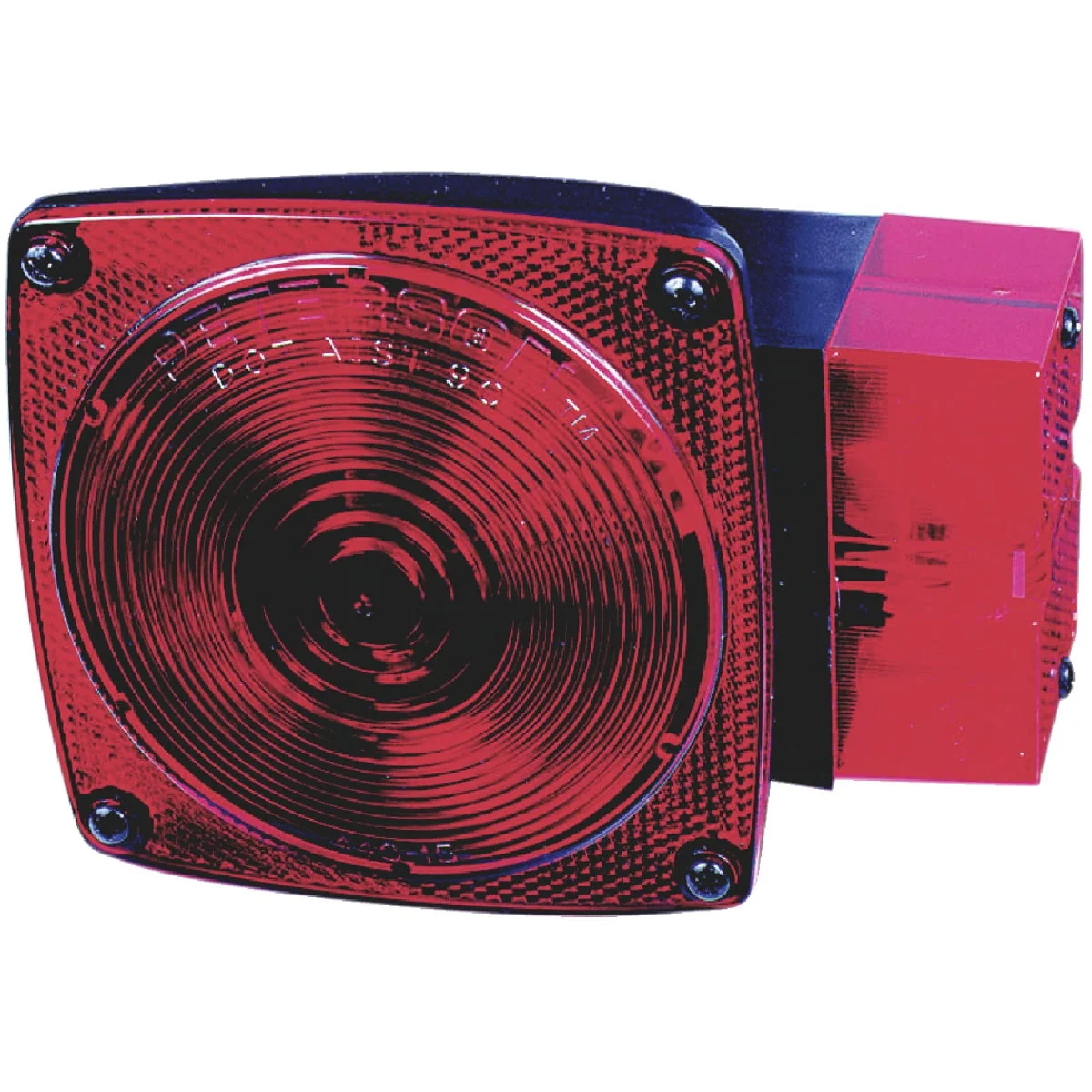 World-Class Peterson Square w Built-In License Plate Light Red 5-3 4 In. Stop Tail Light Outstanding