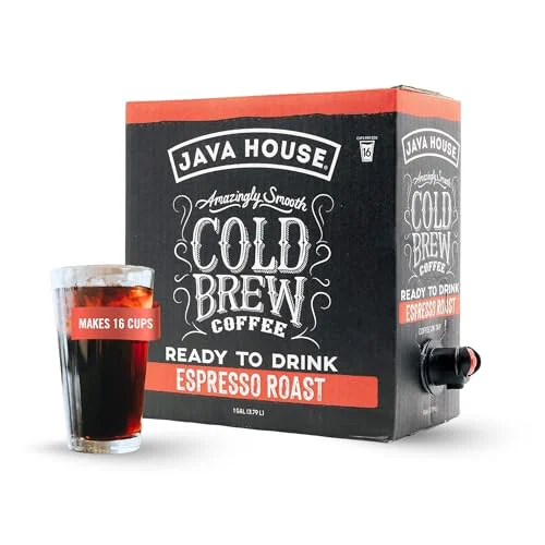 Detailed dark roast Liquid Cold Brew Coffee On Tap 128 Fl Oz Clean