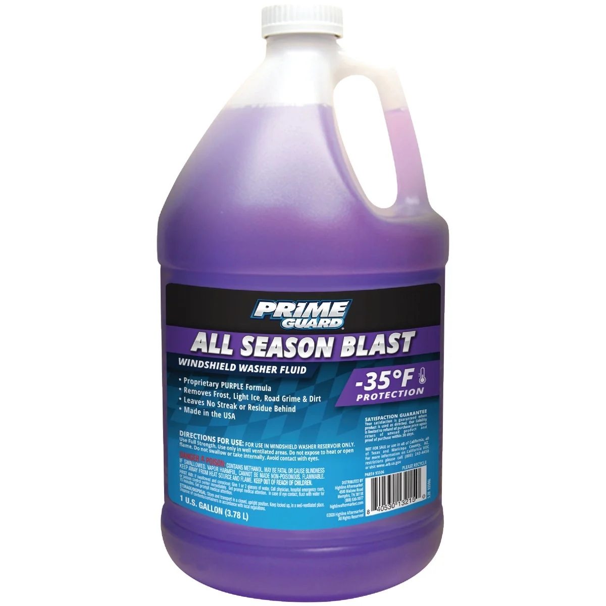 Sustainable Prime Guard All Season Blast 1 Gal. -35 Deg F De-Icer Windshield Washer Fluid Smart