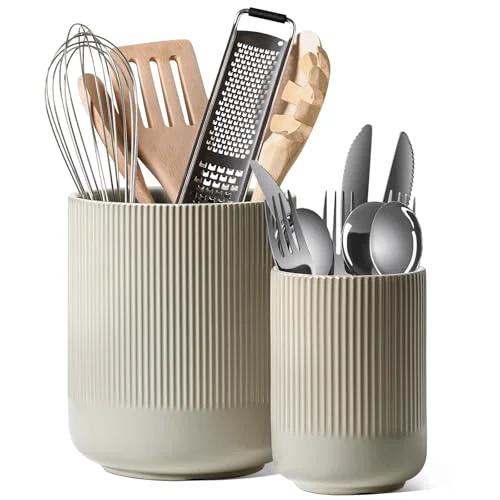 Artisan Utensil Holder for Kitchen Counter 2 Count Enhanced
