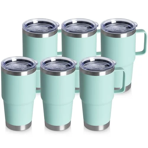 Genuine 20oz Tumbler Bulk with Lid 6 Count Long-Lasting
