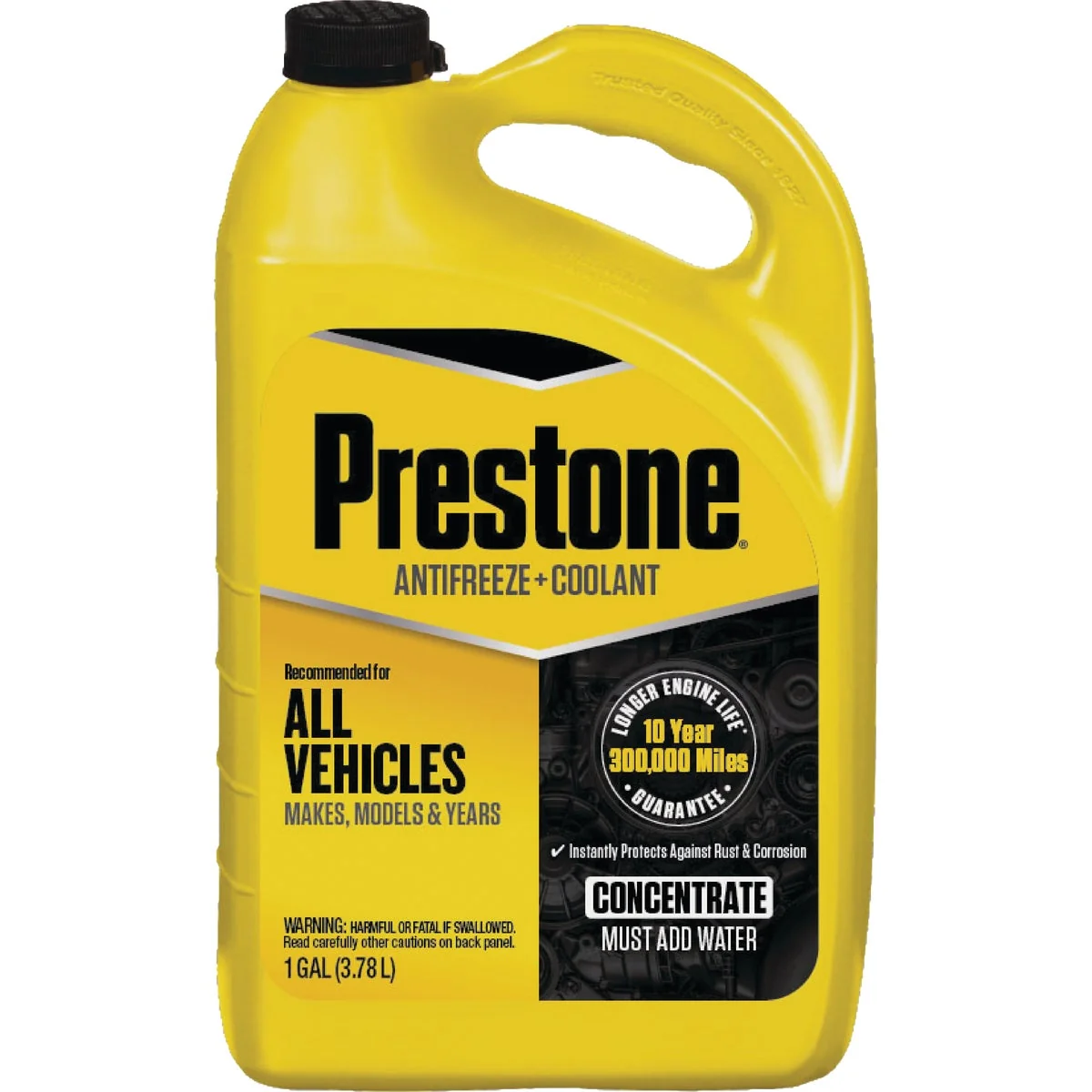 Original Design Prestone Gallon Concentrate -84 F to 276 F Automotive Antize Organic