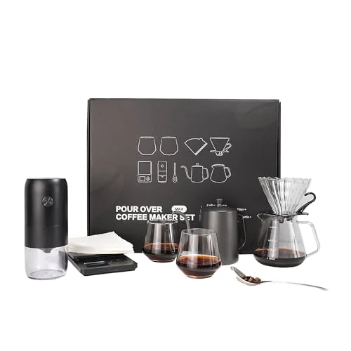 Secure Pour Over Coffee Dripper Set Practical