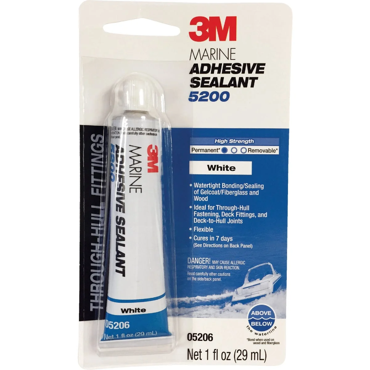 Fine Crafted 3M 1 Oz. White Marine Adhesive Sealant 5200 Contemporary