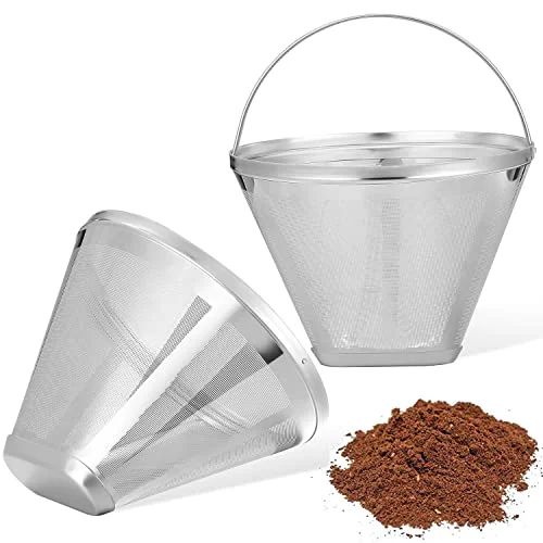 Genuine Reusable 4 Cone Coffee Filters for Ninja Dual Brew Pro Coffee Makers 2 Count Official
