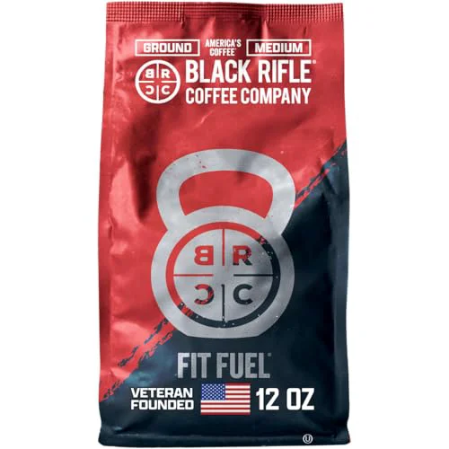 Genuine Black Rifle Coffee Medium Roast Ground Coffee Fit Fuel 12 oz 12 Ounce Unique