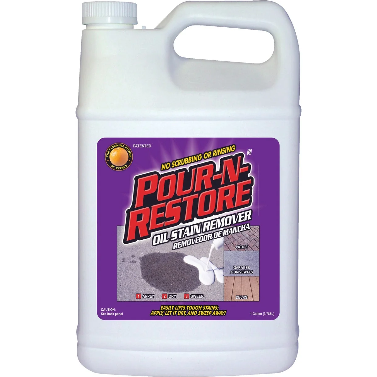 Convenient Pour-N-Restore 1 Gal. Concrete And Masonry Oil Stain Remover Elegant