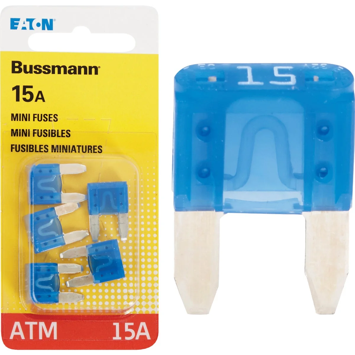Innovative Bussmann 15-Amp 32-Volt ATM Blade Mini Automotive Fuse 5-Pack Trusted