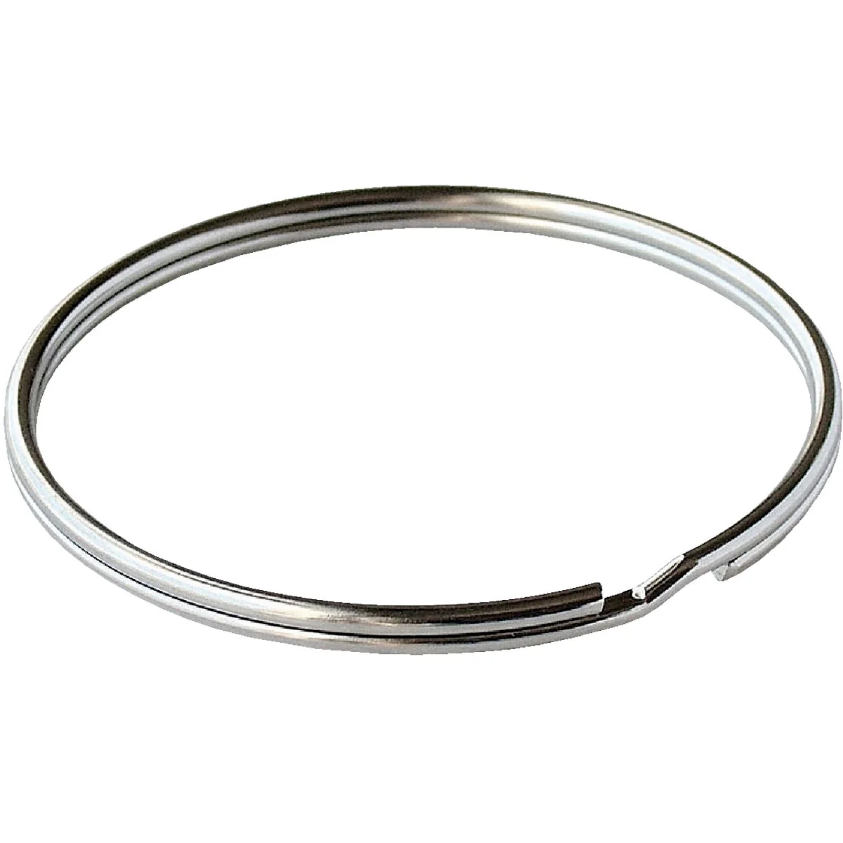 Luxury Lucky Line Tempered Steel Nickel-Plated 1 In. Key Ring 100-Pack Premium