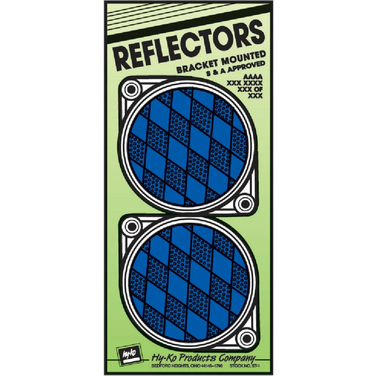 Expertly Made Hy-Ko 3-1 4 In. Dia. Round Blue Bracketed Nail-On Reflector 2-Pack Smart