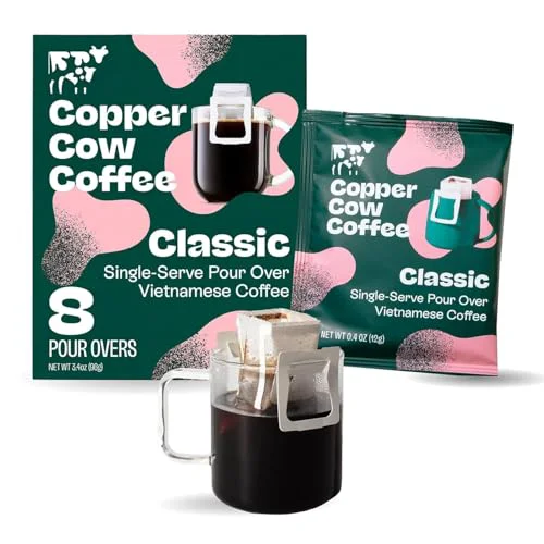 Dependable Vietnamese Pour Over Single Serve Dark Roast 8pk 3.19 Ounce Expertly Made