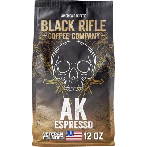 Selected Black Rifle Coffee Medium Roast Ground Coffee AK Espresso 12 oz 12 Ounce Solid