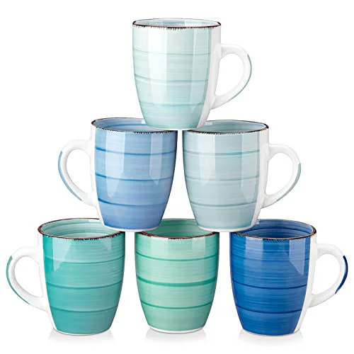 Practical Bonita 12 Oz Coffee Mugs Set of 6 Smart