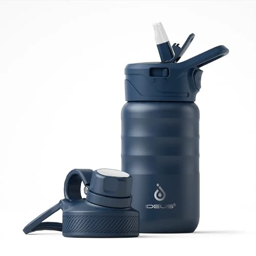 Contemporary 12oz Insulated Stainless Steel Water Bottle with 2 Leak Lightweight