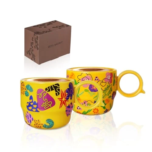 Official Ceramic Mini Espresso Cups Set of 2 Classic