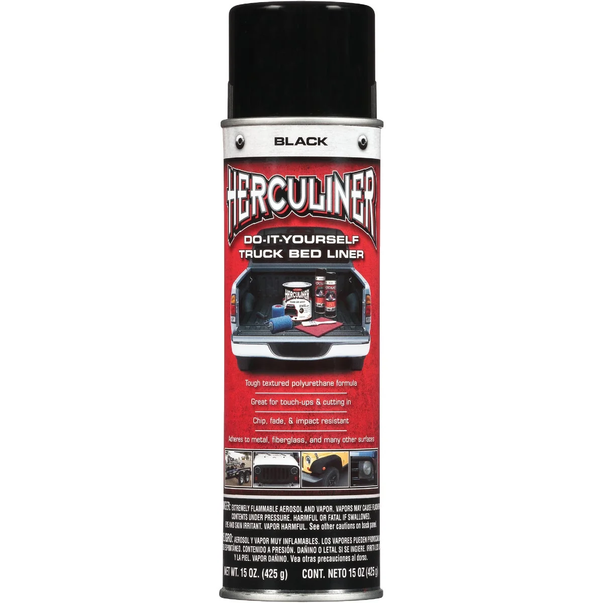 Environmentally Friendly Herculiner 15 Oz. Black Truck Bed Liner Spray Smart