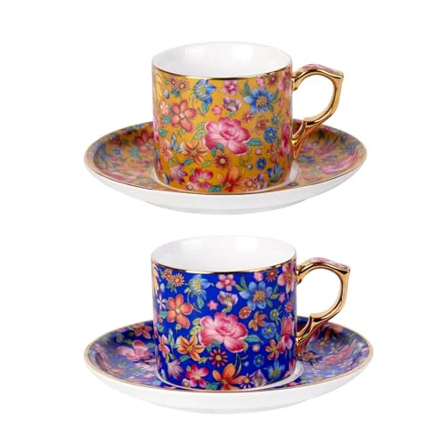 Quality Tea Cup and Saucer 2 Count Casual
