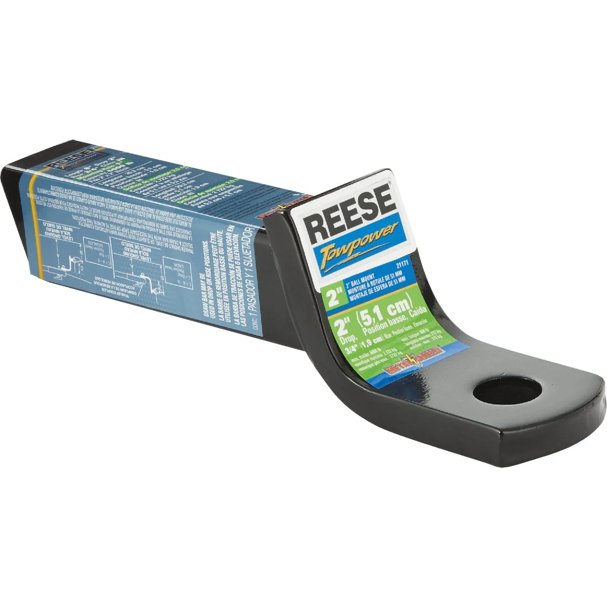 Powerful Reese Towpower 3 4 In. x 2 In. Drop Standard Hitch Draw Bar Practical
