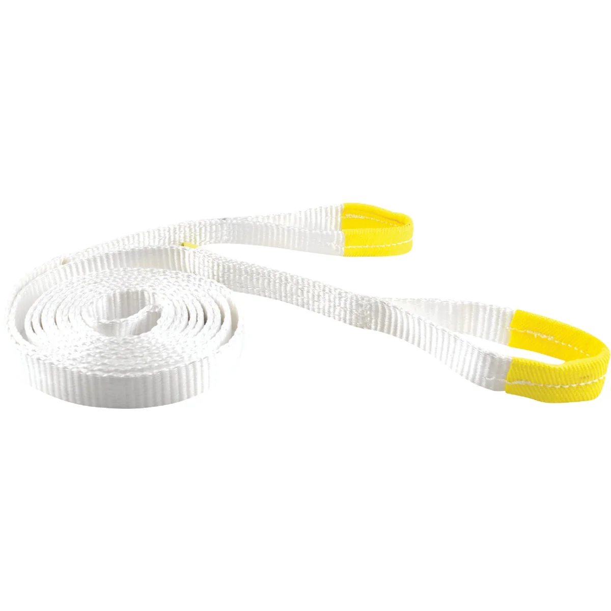 Professional Erickson 1 In. x 15 Ft. 3750 Lb. Polyester Recovery Tow Strap White Fast