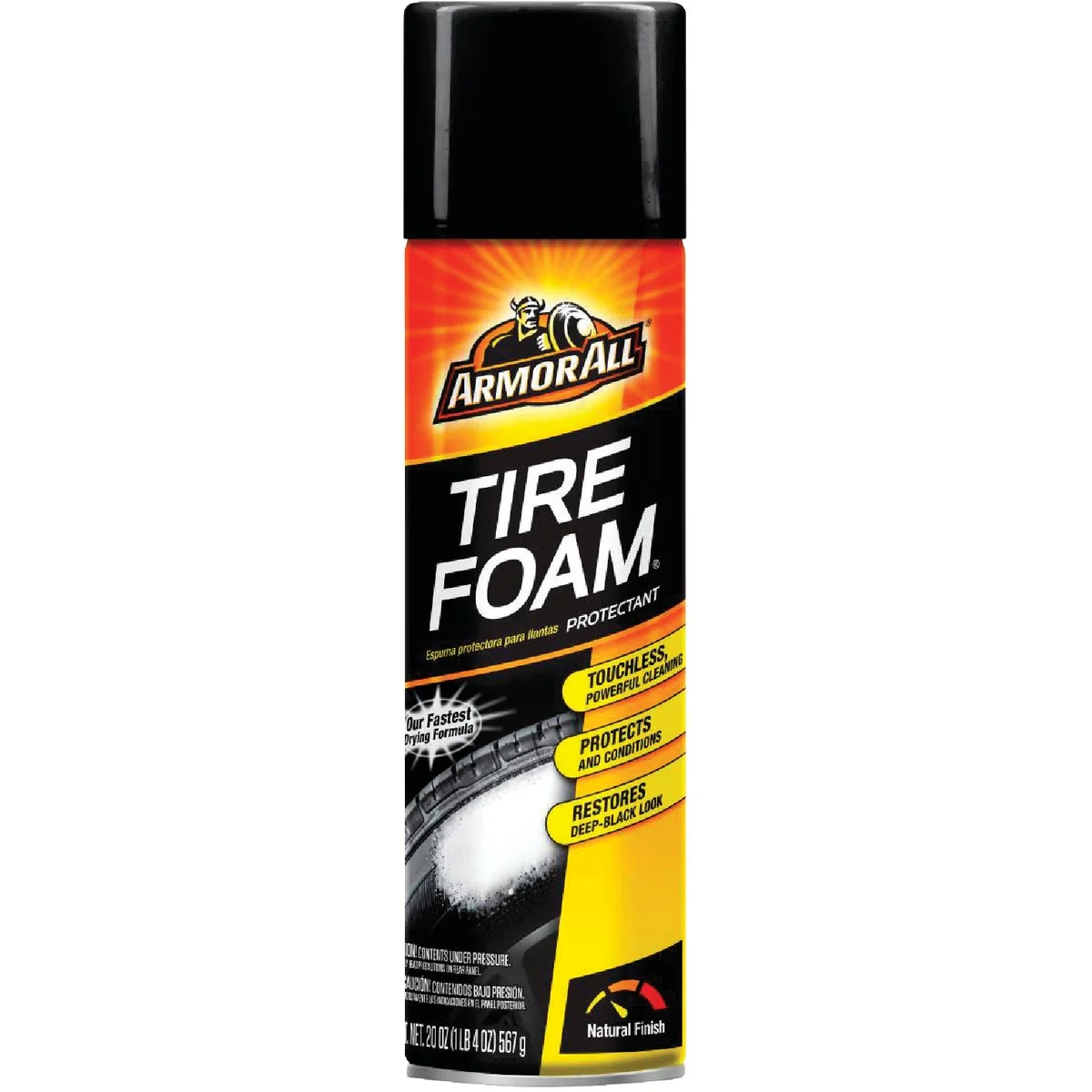 Premium Material Armor All 20 Oz. Aerosol Spray Foaming Protectant Tire Cleaner Classic