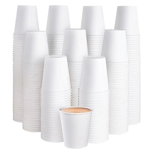 Exclusive 300Pack 10oz Disposable Paper Coffee Cups White Hot Coffee Cups 300 Count First-Class