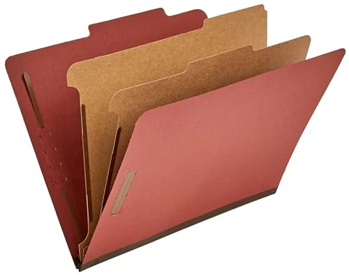 Eco-Friendly Classification Folder with Prongs 10 Count Environmentally Friendly