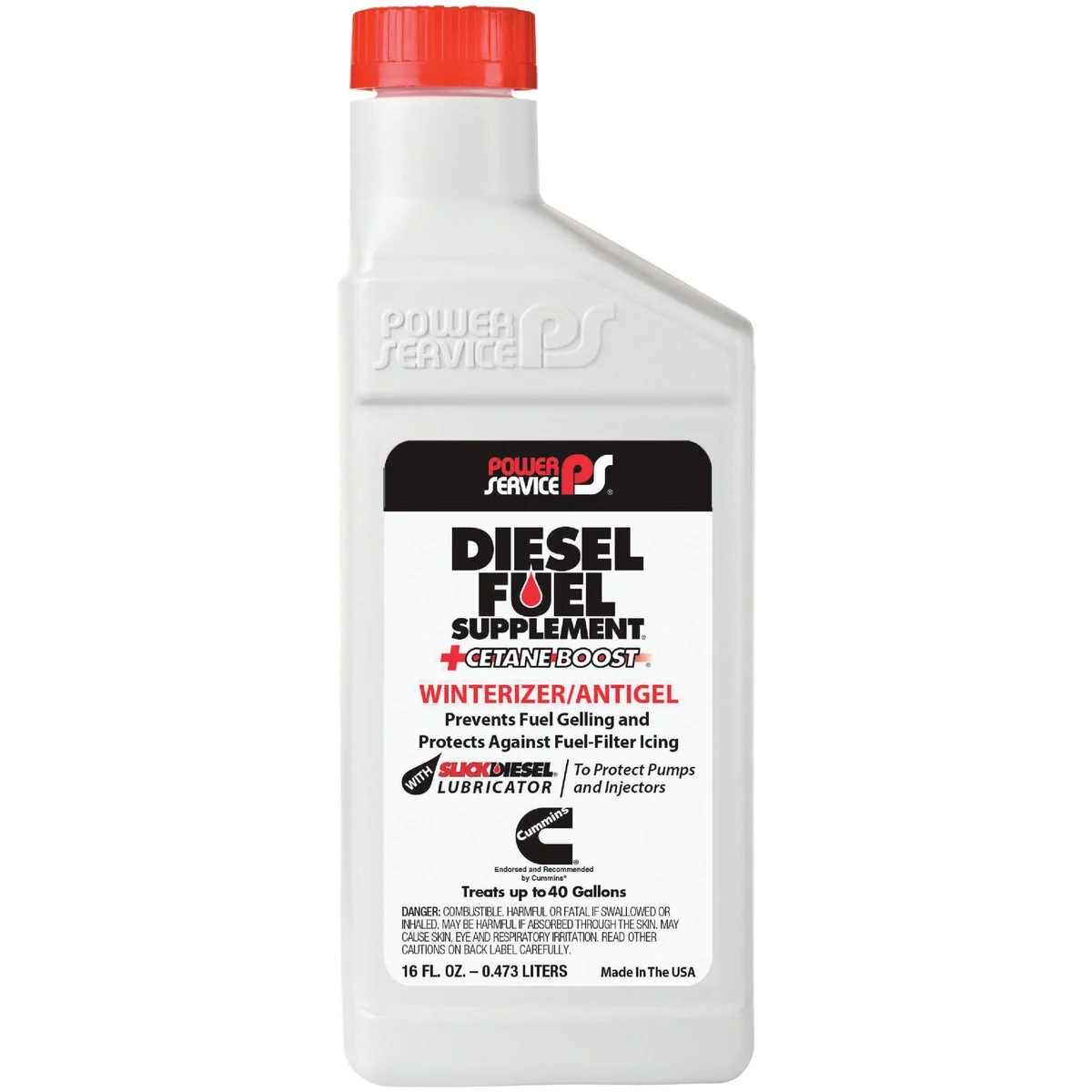Premium Material Power Service 16 Oz. Diesel Winterizer Anti-Gel Fuel Supplement Cetane Boost Exceptional