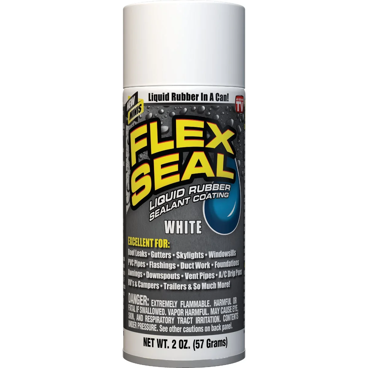 Innovative FLEX SEAL 2 Oz. Mini Spray Rubber Sealant White High-End