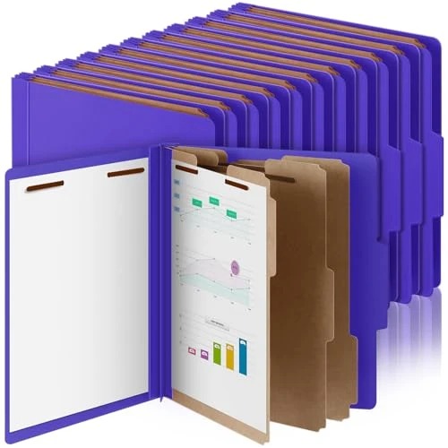 Environmentally Friendly 36 Pcs Classification Folder Letter Size Recyclable