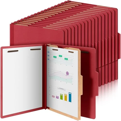 Pure 36 Pcs Classification Folder Letter Size 36 Count Eco-Friendly