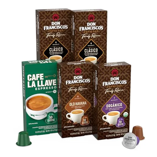 Comfortable Don Francisco’s and Cafe La Llave Espresso Capsule Variety 50 Count Stylish