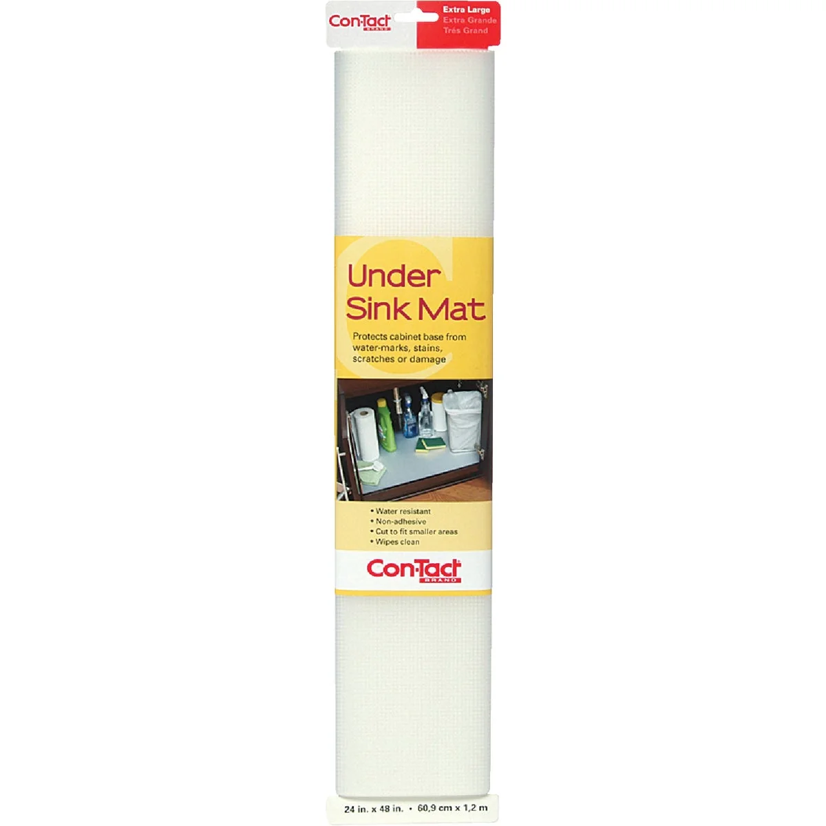 Top-Quality Con-Tact 24 In. x 4 Ft. Clear Under Sink Mat Non-Adhesive Shelf Liner Organic