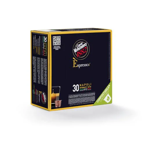 Traditional Caffe Vergnano Napoli Espresso Pods 30 Count Specialty