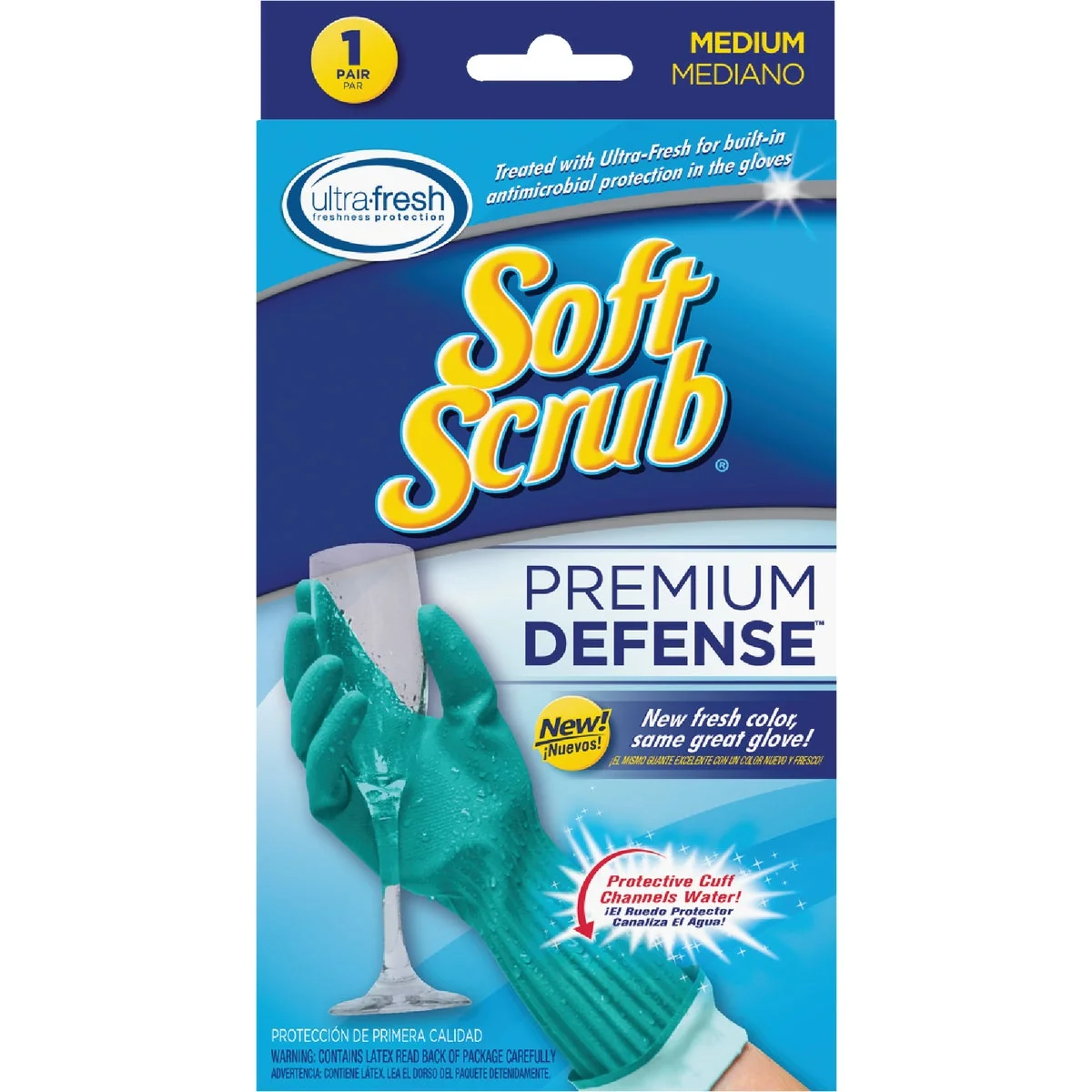 Casual Soft Scrub Premium Defense Medium Latex Rubber Glove Specialty