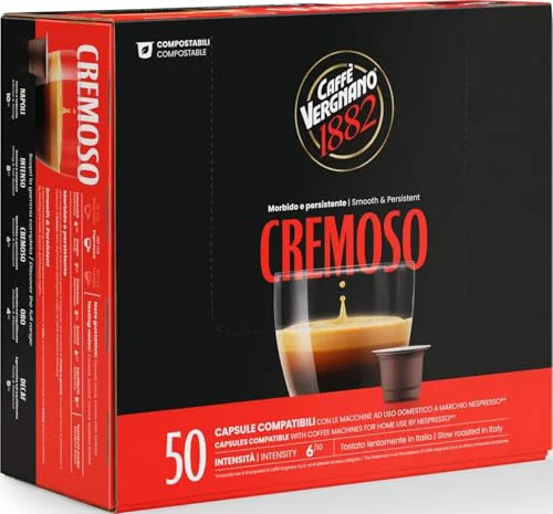Selected Caffe Vergnano Cremoso Espresso Pods 50 Count Reusable