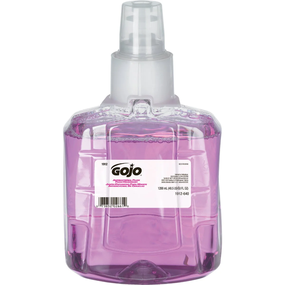 Outstanding GOJO LTX-12 Antibacterial Plum 1200mL Foam Handwash Refill 2-Pack Expertly Made