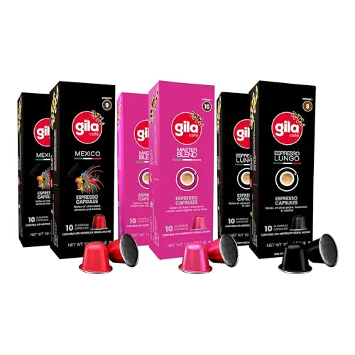 Premium Material gila cafe Espresso Coffee Capsules 60 Count Optimized