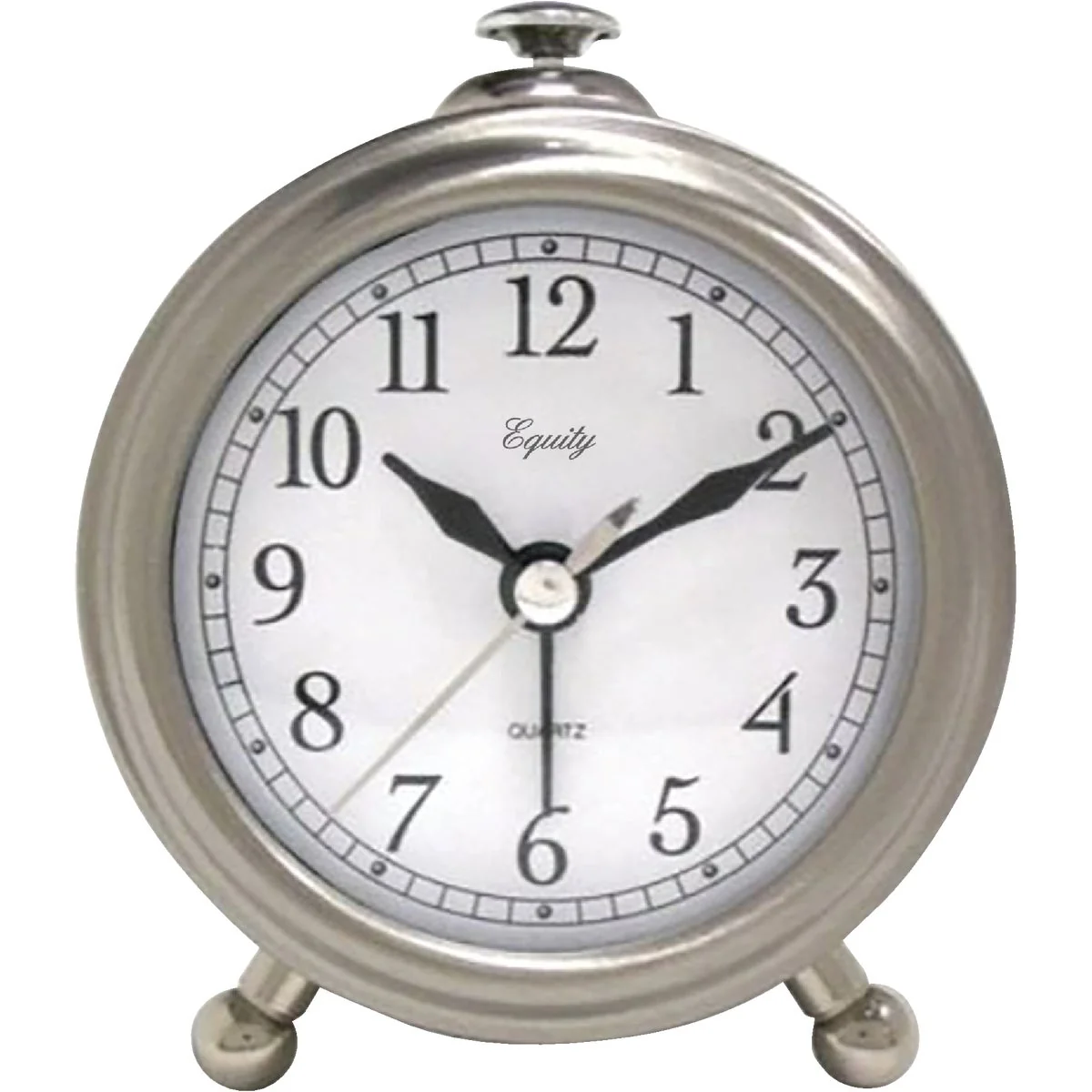 High-Quality La Crosse Technology Equity Brushed Metal Battery Operated Alarm Clock Modern