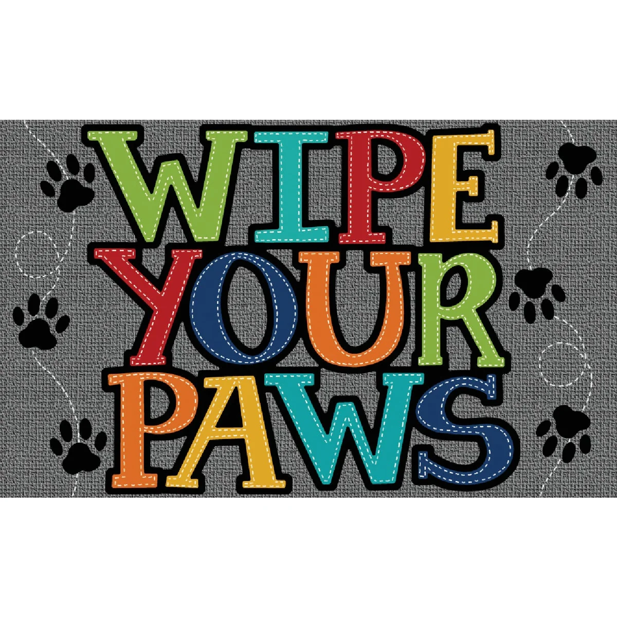Practical Mohawk Home 18 In. x 30 In. Wipe Paw Stitch Door Mat Recyclable