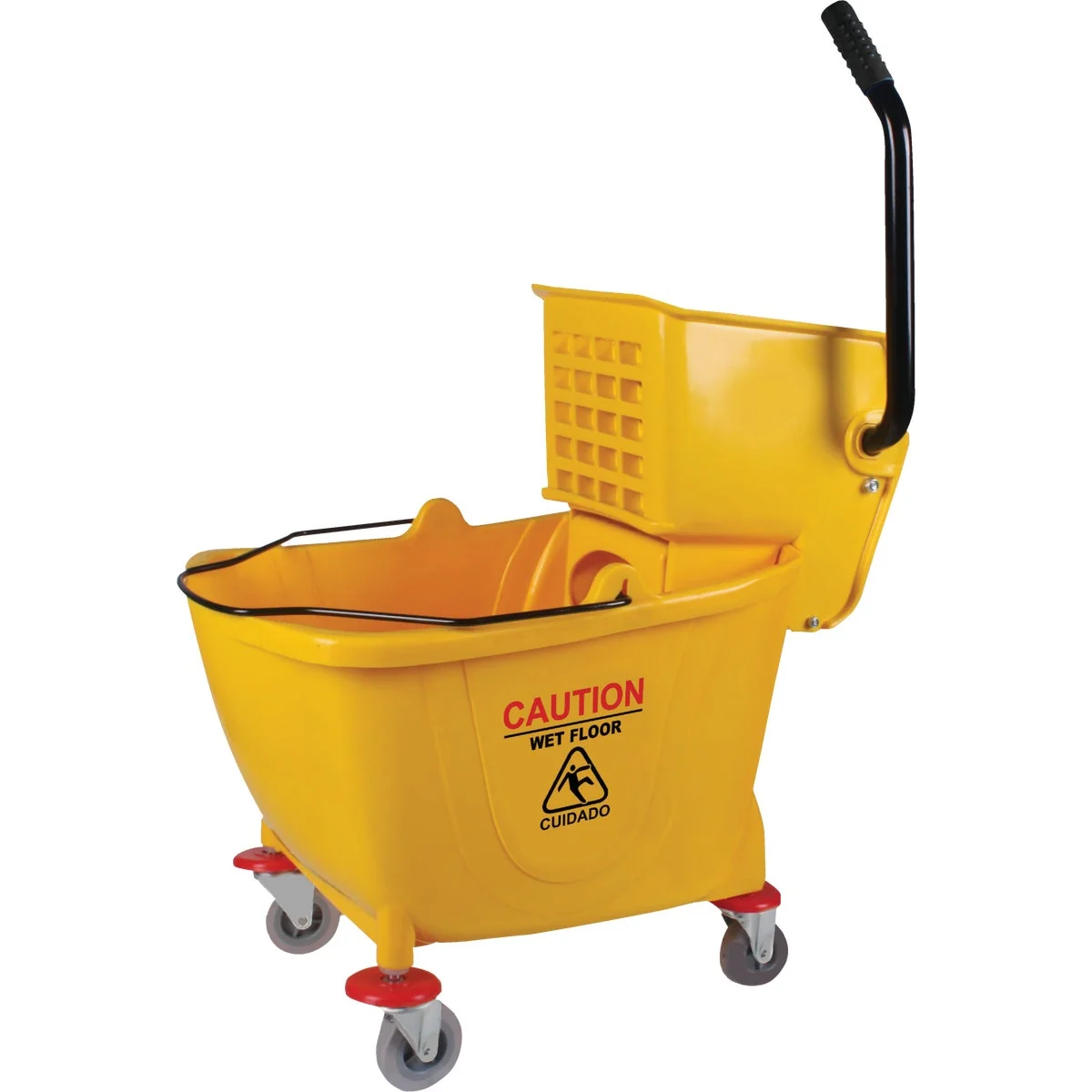 Comfortable 38 Qt. Side Press PVC Mop Bucket Wringer High-Quality