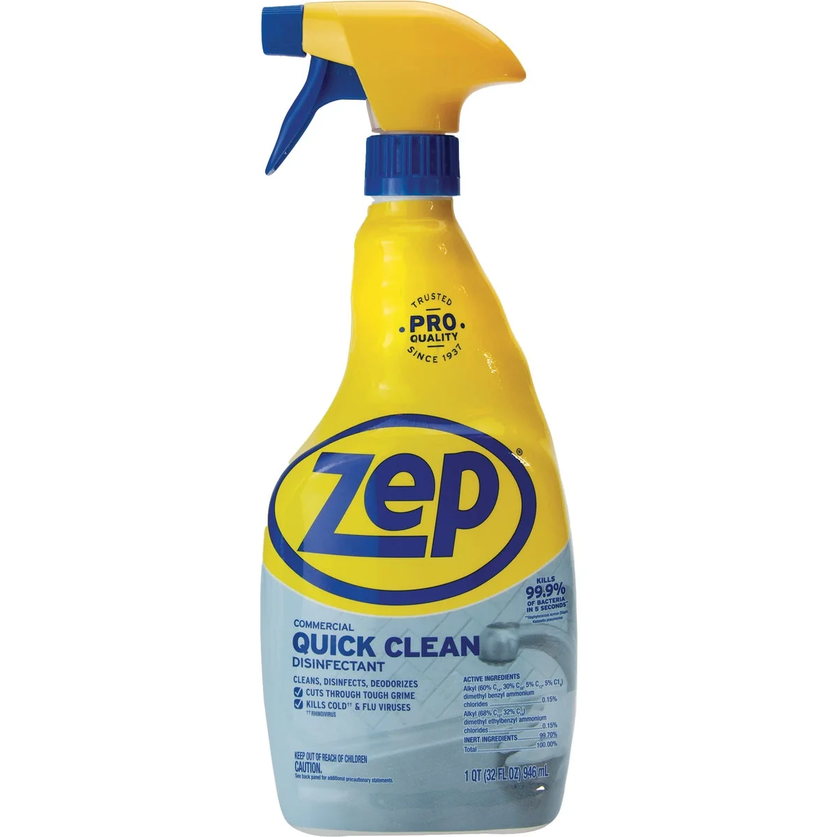 Exclusive Zep Commercial 32 Oz. Quick Clean Disinfectant Cleaner Genuine
