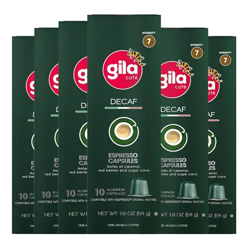 Comfortable gila cafe Decaf Coffee Capsules 60 Count Long-Lasting