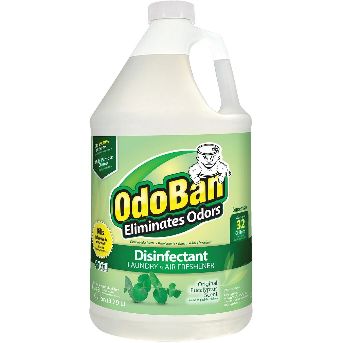 Fashionable OdoBan 1 Gal. Eucalyptus Washable Surface Sanitizer Deodorizer Concentrate Pure