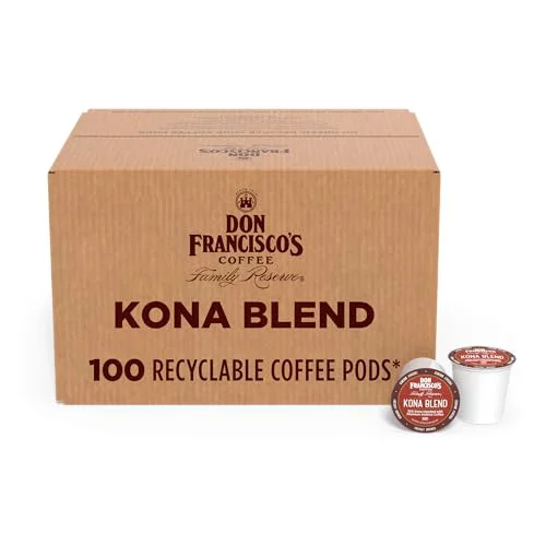 Easy-to-Use Kona Blend Single Serve Coffee Pods 100 Count World-Class