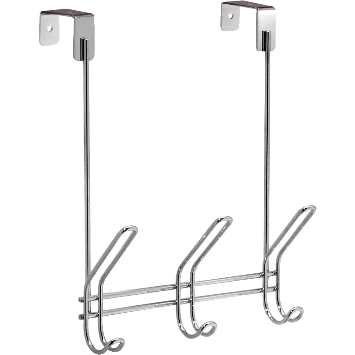 User-Friendly InterDesign Classico Over-The-Door Chrome 3-Hook Rail Innovative